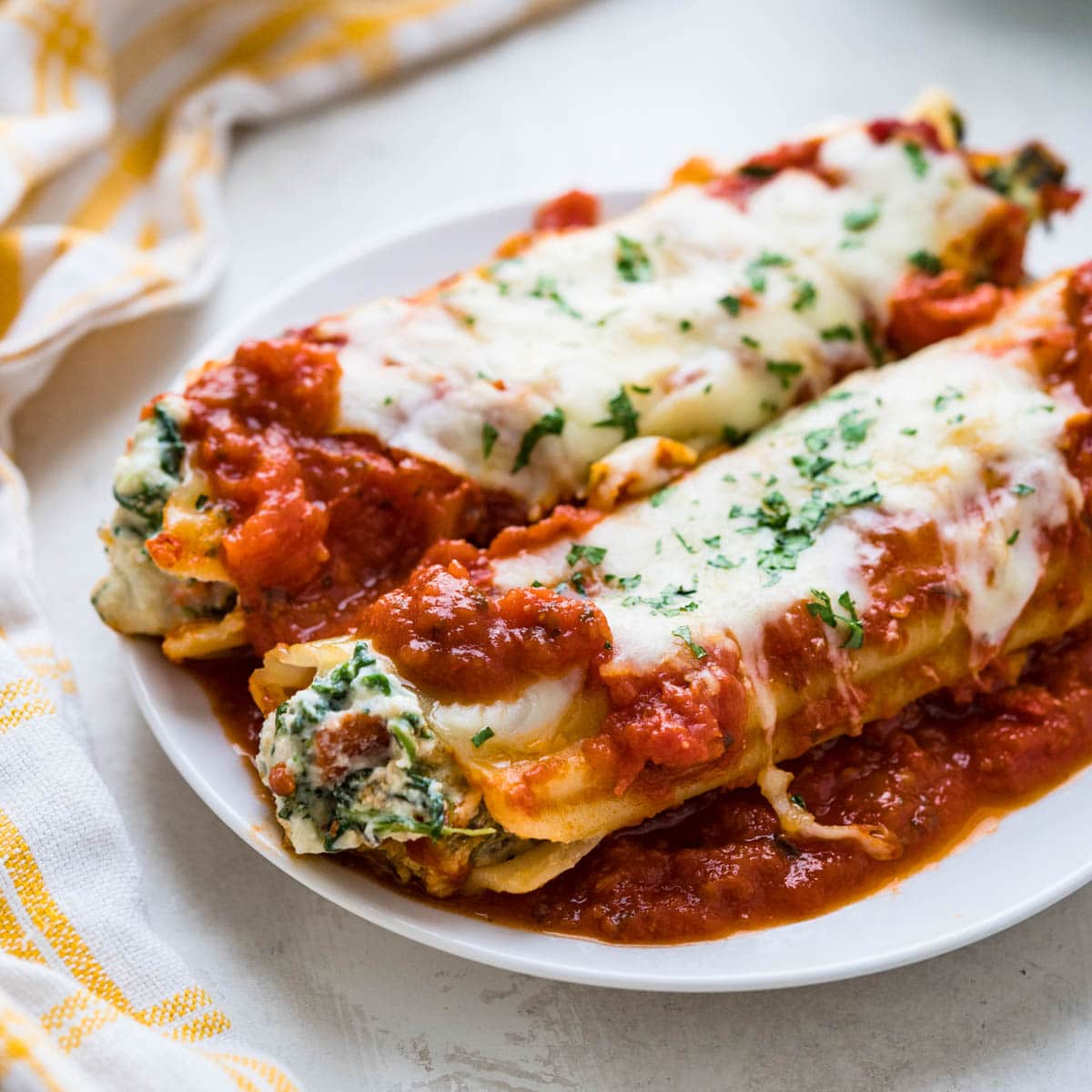 That! Stuffed Spinach Manicotti