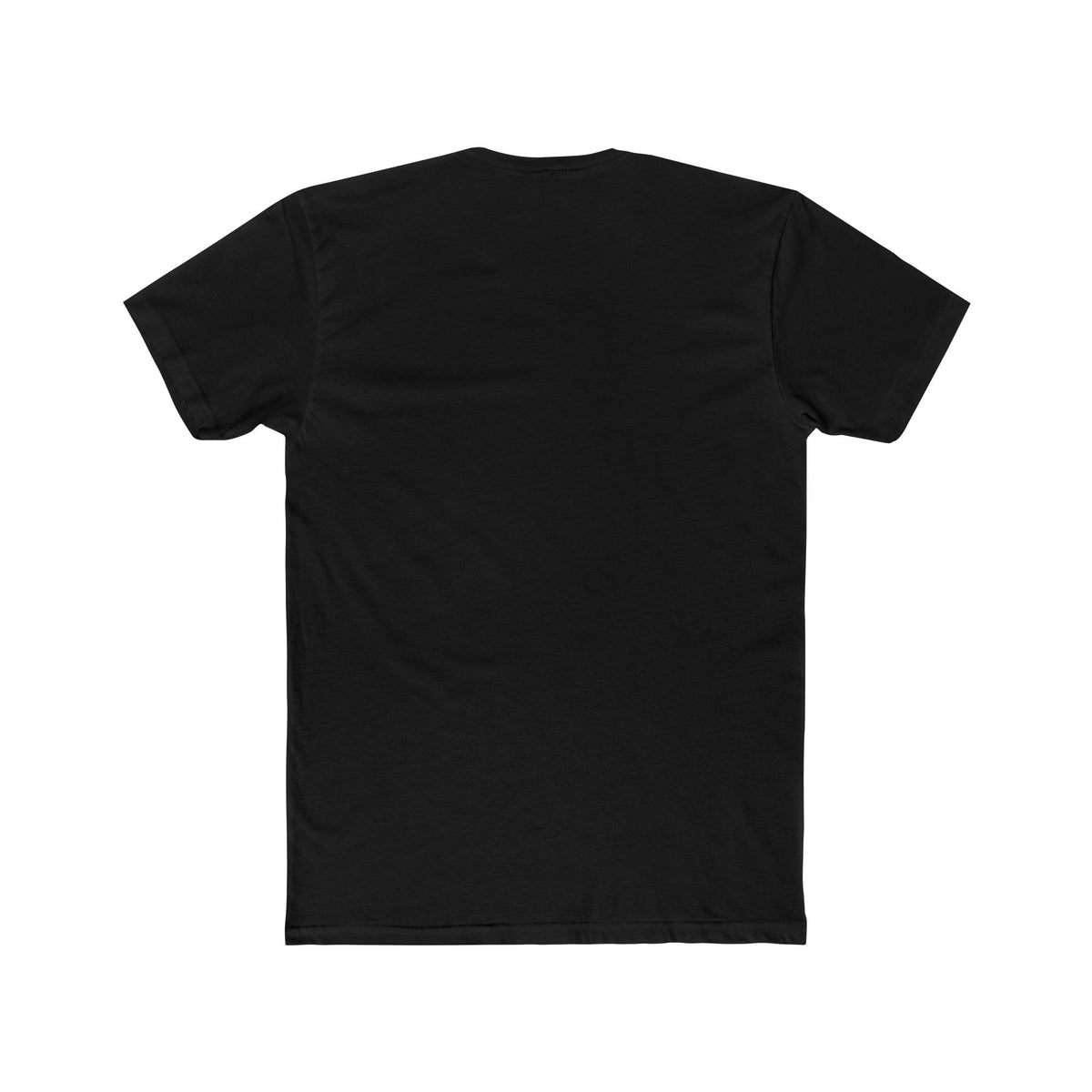 Plain back of the black premium crew tee